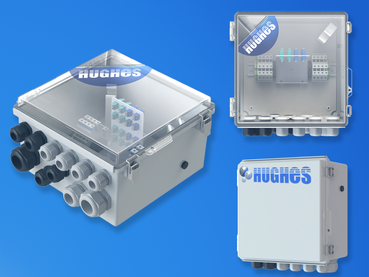 ProLink distribution enclosure for fibre, DC and hybrid networks Hughes ProLink fibre and DC distribution enclosure