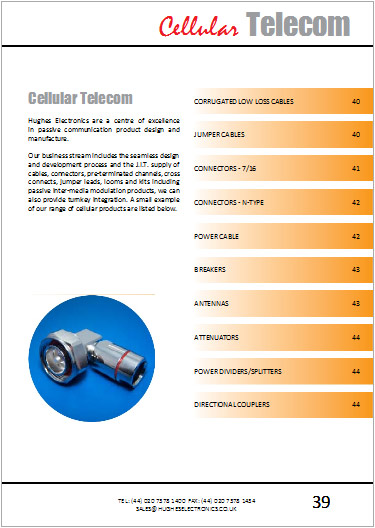 Catalogue cellular telecom section